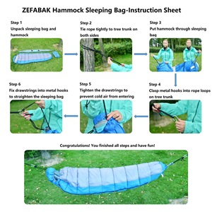 Saco de Dormir, Manta, <span class=keywords><strong>Hamaca</strong></span> Cosida, Impermeable, para Acampar al Aire Libre, Relleno de Plumón de Pato 800, 100% Nailon, Edredón para Acampar - Product Image 4