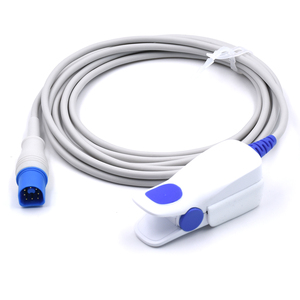 Sensor Spo2 reutilizable Sensor de punta blanda para adultos para sonda Phillip M1196A Spo2 Cable de 3,0 M Consumibles médicos de la fábrica Caremed - Product Image 4