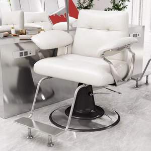 Sillón de Peluquería Moderno con Elevación, Base de Acero Inoxidable, Nuevo Diseño, Resistente y Duradero - Product Image 4