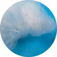 Fibre de rembourrage biodégradable en PLA type duvet 4D 19 mm