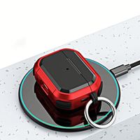 Casing Earphone Nirkabel 2-in-1 PC/TPU Grosir untuk 1/2/3/Pro/Pro2 - Anti Benturan 100% Pas Desain Kustom Permukaan Bertekstur