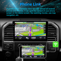 Reako 10.1 Inch Car MP5 Player 2 Din Wireless CarPlay/Android Auto Radio Mobil Layar Sentuh IPS Stereo Mobil BT Car MP5 Player