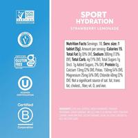 Comprimés effervescents d'électrolytes sans sucre à la fraise et au citron Bioby OEM sous marque privée pour l'hydratation sportive des adultes et le fitness