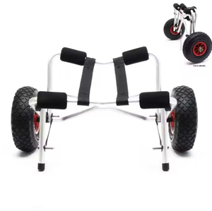 Carrito de Kayak de acero inoxidable, el más vendido, <span class=keywords><strong>precio</strong></span> de fábrica, portabicicletas plegable portátil ligero, soporte de carga de arrastre marino - Product Image 2