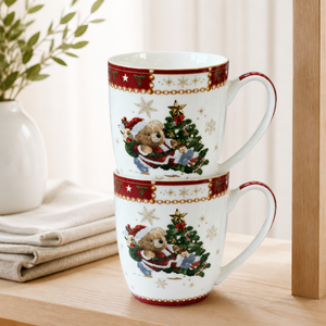 Taza de Cerámica con Diseño de Oso Navideño, Logotipo Personalizado, Directo de Fábrica, Certificación CE, Taza de Porcelana para Regalo Navideño, Venta al Por Mayor Festiva - Product Image 2
