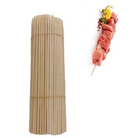 Wegwerp bamboe BBQ yakitori spiesjes met aangepast logo, hittebestendig en antiaanbaklaag