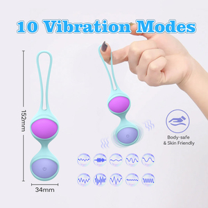 YLove Boules de Kegel lestées en silicone ABS, 10 modes de vibration, renforcement du plancher pelvien pour femmes, télécommande sans fil, IPX65 - Product Image 6