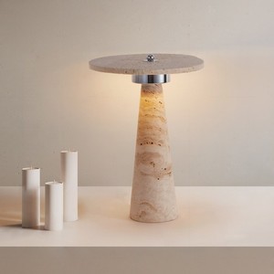 Travertine <b>Table</b> Lamp E27 LED Bedside Lighting Bedroom Study Nordic Style - Product Image 3