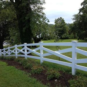 Heavy Duty Vinyl Horse Fence 4 Rails Field Fence Farming and Farm Fence Post - Product Image 2