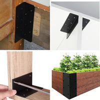Eisen L rechtwinklige Halterung Metall verbindung Eck strebe für Holz regale Möbel Garten bett halterung