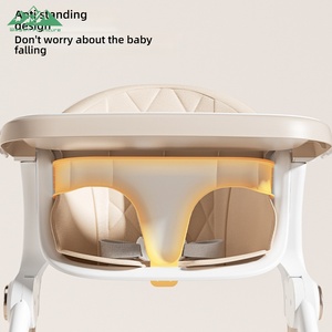 <span class=keywords><strong>Chaise</strong></span> <span class=keywords><strong>haute</strong></span> pliable <span class=keywords><strong>pour</strong></span> enfants Wayon, avec cadre en métal, plateau amovible, hauteur réglable, <span class=keywords><strong>harnais</strong></span> de sécurité - Product Image 5