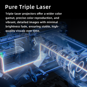 Projecteur laser triple RGB Leo Awol Plus 2, projecteur 4K, 2000 lumens, Google TV, projecteur home cinéma, HDR10+ - Product Image 4