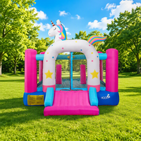 Château gonflable commercial Super Castle avec toboggan, structure de saut, en PVC 0,55 mm, couleur et taille personnalisables, installation facile, gonflable
