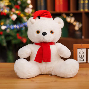 Ours en peluche chantant et lumineux, jouet en peluche super doux, câlin, ruban, écharpe, câlin géant, poupée d'amour, cadeau de noël - Product Image 2