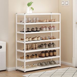 Étagère à chaussures simple et moderne à 8 niveaux pour le rangement à domicile ou en dortoir, anti-poussière, anti-moisissure, meuble autoportant pour salon - Product Image 5