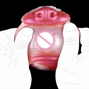 YOCY Liquid Silicone Dual Channel <b>Masturbation</b> Cup Realistic Animal Fox <b>Masturbate</b> Massage Anal Adult Sex Toys - Product Image 3