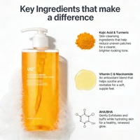 Gel Douche Éclaircissant Corporel en Gros à l'Acide Kojique et au Curcuma, Nettoyant en Profondeur, Blanchissant et Éclaircissant la Peau