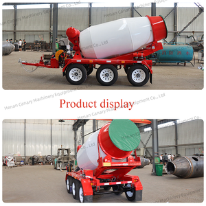 Nouveau petit camion malaxeur à <span class=keywords><strong>béton</strong></span> à chargement automatique de 3 mètres avec moteur et remorque à toupies à moteur - Product Image 2