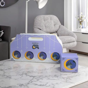 Chất lượng cao tùy chỉnh bảng sóng kỳ nghỉ thực phẩm & bánh ngọt bao bì hộp phân hủy sinh học có thể gập lại cửa sổ Hộp Tùy chỉnh kích thước màu sắc - Product Image 2