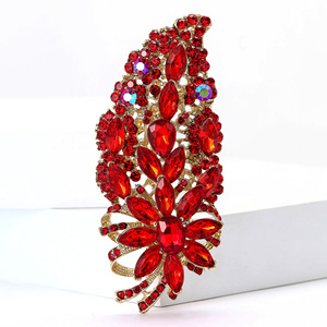 Broches de Moda em Liga de Vidro XILIANGFEIZI, Acessórios de Luxo Vendidos na Europa e América para Mulheres - Product Image 2