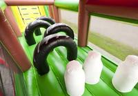 Parcours d'obstacles gonflable sur le thème de la ferme commerciale, château gonflable avec matériau en PVC, capacité de 2000 kg, installation facile