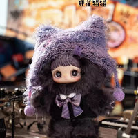 MayMei Kitten Academy Cat Academy Series Boîte aveugle en peluche PVC Porte-clés Trendy Art Toy Figure Mini peluche 1/6 Scale Bag