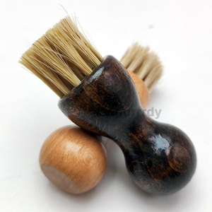 Custom Logo Sisal Handheld Wood Handle Shoe <strong>Brush</strong> Footwear Polish <strong>Paste</strong> <strong>Brush</strong> Shoe Shine Applicator Cleaning Polishing <strong>Brush</strong> - Product Image 6