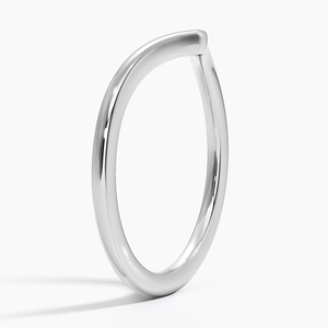 Bague de fiançailles et de mariage incurvée en argent sterling 925 de qualité supérieure avec moissanite pour femme, bijou raffiné, cadeau - Product Image 2