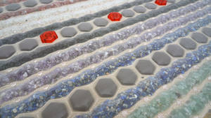 Healthymate Energía Curativa Profunda Piedra Alivio del Dolor Terapia Eléctrica Calor 7 Piedras Preciosas Turmalina Amatista Colchón - Product Image 5