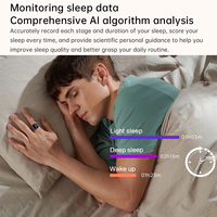 Montre à anneau B7 pour couple, interaction, moniteur de fréquence cardiaque, moniteur de santé, bracelet de sport 5ATM, tracker d'activité physique, anneau intelligent pour hommes et femmes
