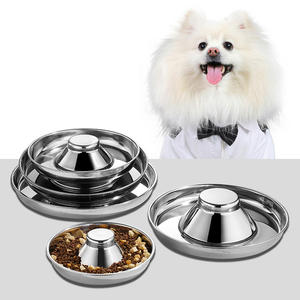 Bol en acier inoxydable pour chien, litière lente pour <span class=keywords><strong>chiot</strong></span>, bol d'eau <span class=keywords><strong>de</strong></span> <span class=keywords><strong>sevrage</strong></span>, 1 pièce - Product Image 2