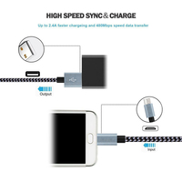Kabel Data USB 2.0 Male ke Micro Nylon Braided Harga Pabrik untuk Pengisian Daya dan Sinkronisasi