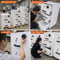 Cajonera de Oficina con Cerradura Electrónica, Cerraduras con Llave Individual y Almacenamiento de Archivos Clasificados