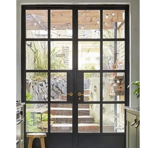 Fransız çelik pencereler evler için modern çelik cam kapi tasarlar