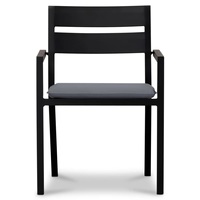 Meubles de jardin en aluminium de haute qualité, table carrée 4 places, chaise de jardin, mobilier d'extérieur
