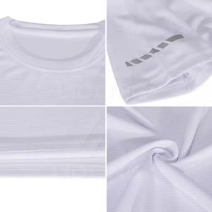 Camiseta Deportiva Unisex de Verano, Corte Ajustado, Cuello Redondo, Nylon Suave, Personalizable, Talla Grande para Hombre - Product Image 3