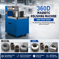 Machine de polissage magnétique automatique industrielle 360 °   Machine de débavurage et de polissage pour pièces métalliques CNC et bijoux