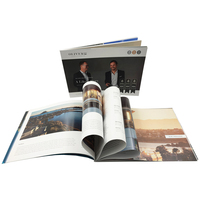 Magazine professionnel de haute qualité, couleurs pleines, personnalisé, format paysage, couverture souple, reliure parfaite, imprimé offset, papier couché.