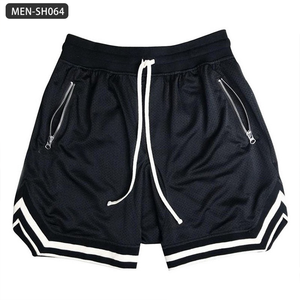 กางเกงขาสั้นยาวถึงเข่าของผู้ชายกางเกงขาสั้นลำลองทรงเข้ารูปแห้งพอดีตัวสำหรับเล่นกีฬาดีไซน์เป็นคลื่นโลโก้ตามสั่ง - Product Image 3