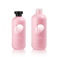 YUERUI 350ml 500ml HDPE bouteille de savon personnalisé en plastique cheveux shampooing et revitalisant Lotion bouteille emballage avec bouchon à rabat