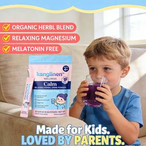 Mélange de vitamines apaisant sans sucre pour enfants, marque privée, supplément de magnésium à base de plantes pour la relaxation nocturne et le bien-être cérébral - Product Image 4