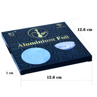 Feuille d'aluminium ronde pré-perforée épaisse pour chicha, feuille de placement de charbon pour chicha, accessoire pour chicha