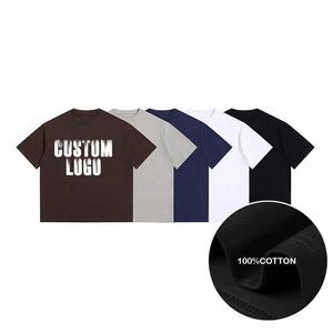Oem 260 280 Gsm Col rond doux Haute qualité Hommes Dtg Print Luxury Oversized 100% Cotton Heavyweight Unisex Custom Graphic Tshirt - Product Image 1