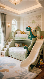 Lit superposé créatif en forme <span class=keywords><strong>de</strong></span> dinosaure luxueux, lit mezzanine haut, personnalisable sur le thème des <span class=keywords><strong>enfants</strong></span>, pour <span class=keywords><strong>salle</strong></span> <span class=keywords><strong>de</strong></span> <span class=keywords><strong>jeux</strong></span>. - Product Image 2