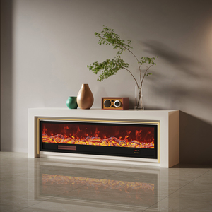 <span class=keywords><strong>Cheminée</strong></span> électrique linéaire à économie d'énergie avec LED RVB à changement de couleur pour la décoration de salon - Product Image 5