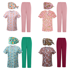 Sẵn Sàng Để Tàu Tẩy Tế Bào Chết Đồng Phục Bộ Y Tá Thời Trang Điều Dưỡng Tẩy Tế Bào Chết Y Tế Dễ Thương Tẩy Tế Bào Chết Đồng Phục Bộ Y Tá Với In Thiết Kế - Product Image 4