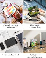 Écran portable IPS 10,5 pouces 1920x1280 avec étui en cuir, 60Hz, Plug & Play, Type C pour écran mobile, ordinateur portable, PC, téléphone, PS4, PS5, Switch