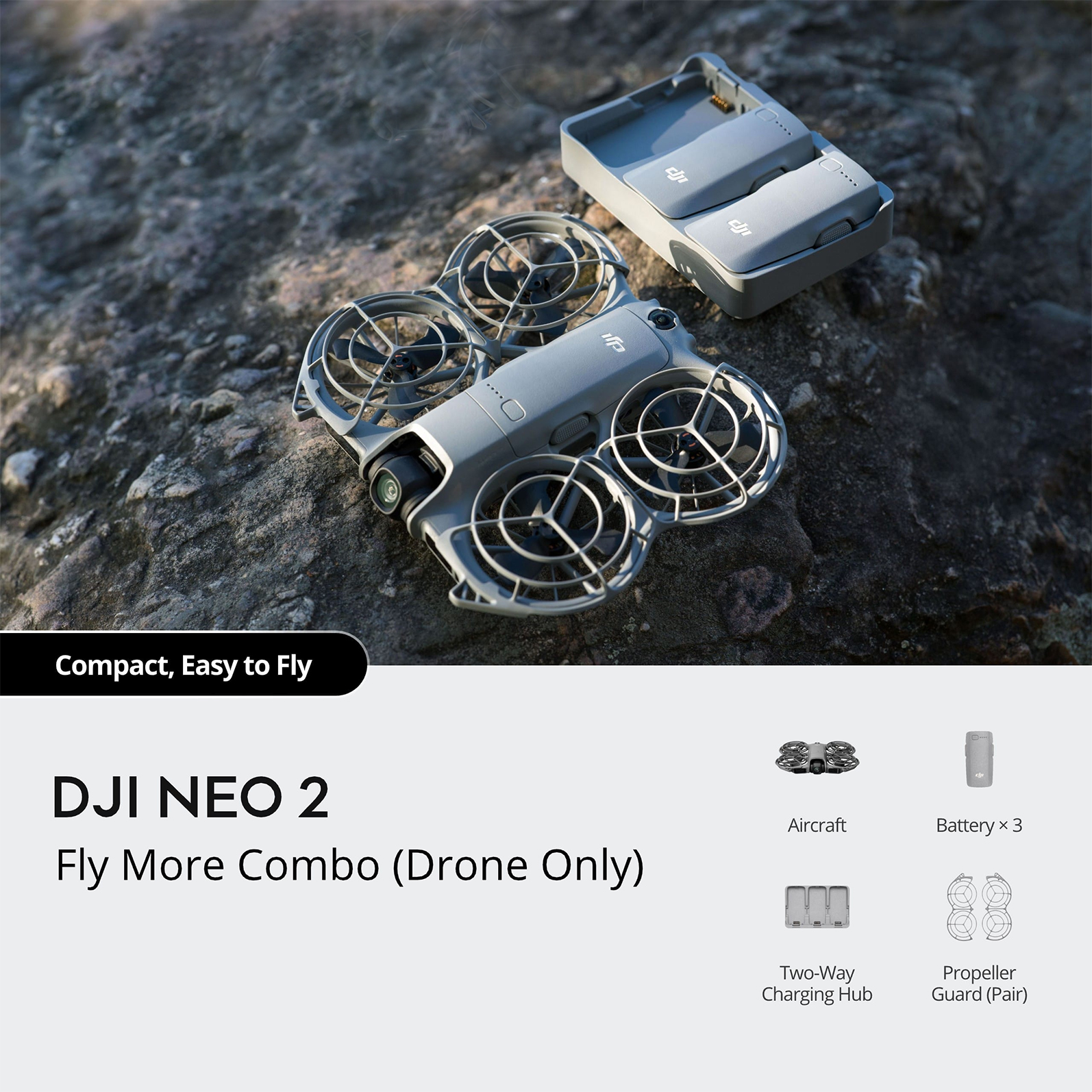 DJI Neo 2 Fly More Combo (Drone uniquement)