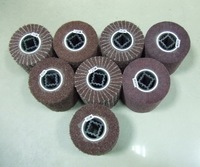 Brosse à lamelles abrasive en fibre de nylon non tissée, roue de 100 mm, épaisseur 46 # -1000 #   Grains de haute qualité pour le polissage de l'acier inoxydable