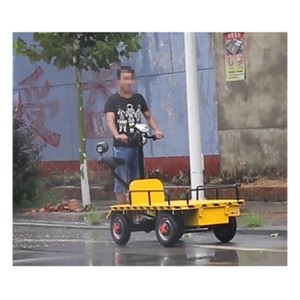 Electric Load Electric Platform Cargo Carrier <b>Trolley</b> Heavy Loading Transport Cart Moving Carts With 4 Wheels for Load - Product Image 6